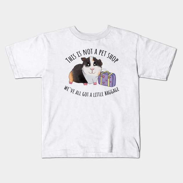 Guinea Pig Adoption Kids T-Shirt by nonbeenarydesigns